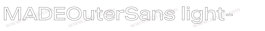 MADEOuterSans light字体转换